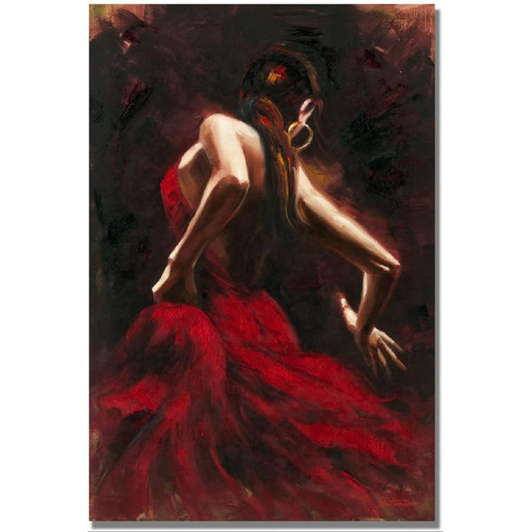Rosdorf Park Flamenco Dancer On Canvas Painting Wayfair
